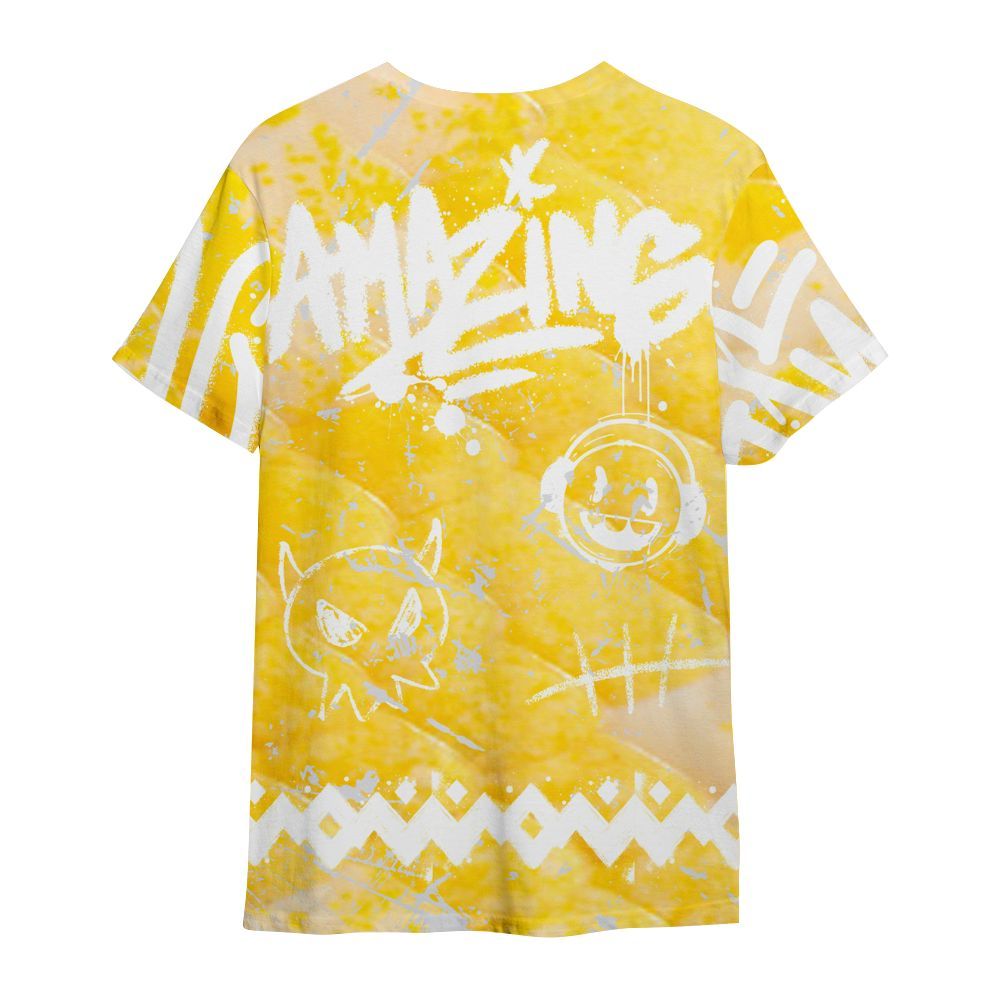 Shirt To Match Low Yellow Python 11s - Friday Sneaker Crayon All Over Print