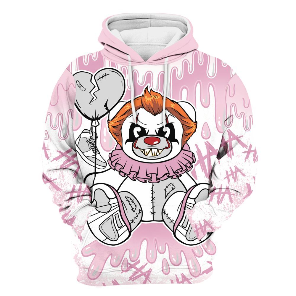 Hoodie To Match Orchid 4s - Shoe Game Bear Drip All Over Print