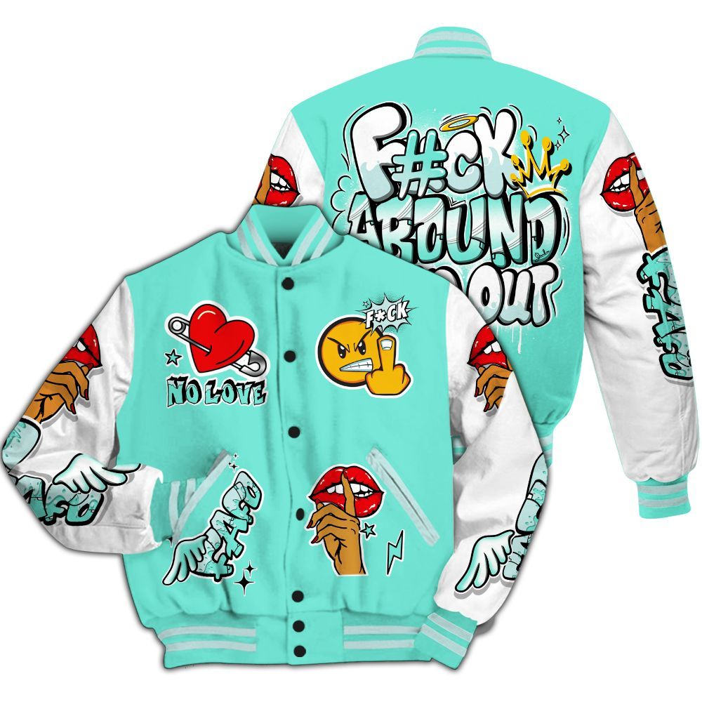 Varsity Jacket To Match Retro Low Igloo 11s - FK Around Find Out All Over Print