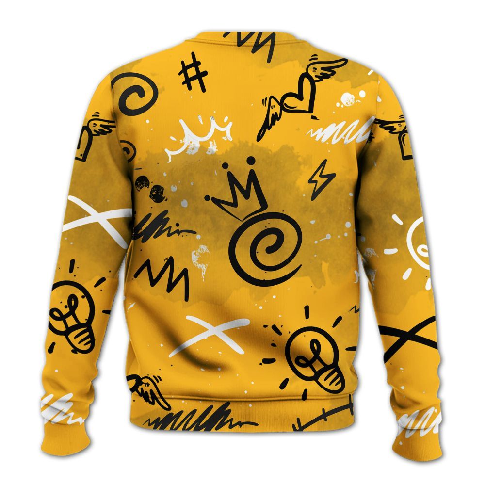 Sweatshirt To Match White Taxi 12s Shirt, Drip Been Di2ferent All Over Print