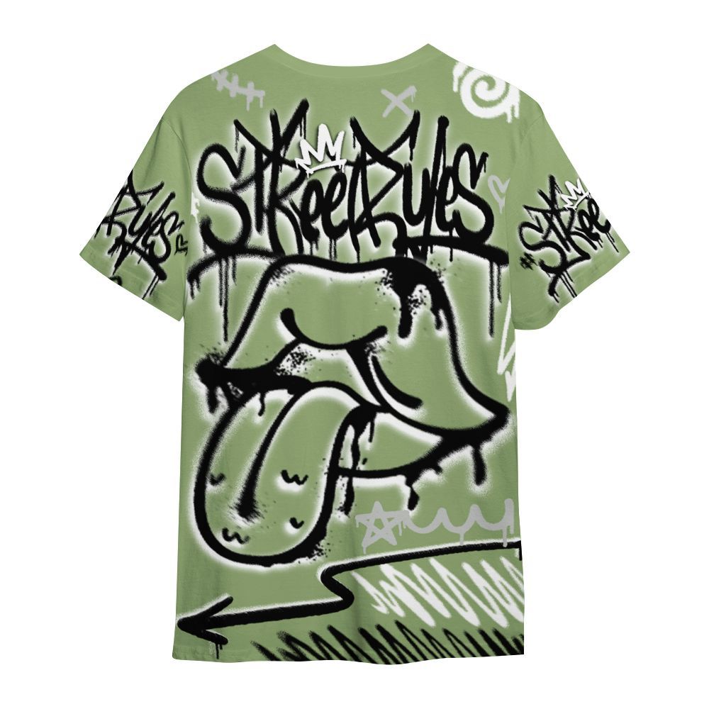 Shirt To Match Oil Green 4s - Break Rules Streetwear All Over Print