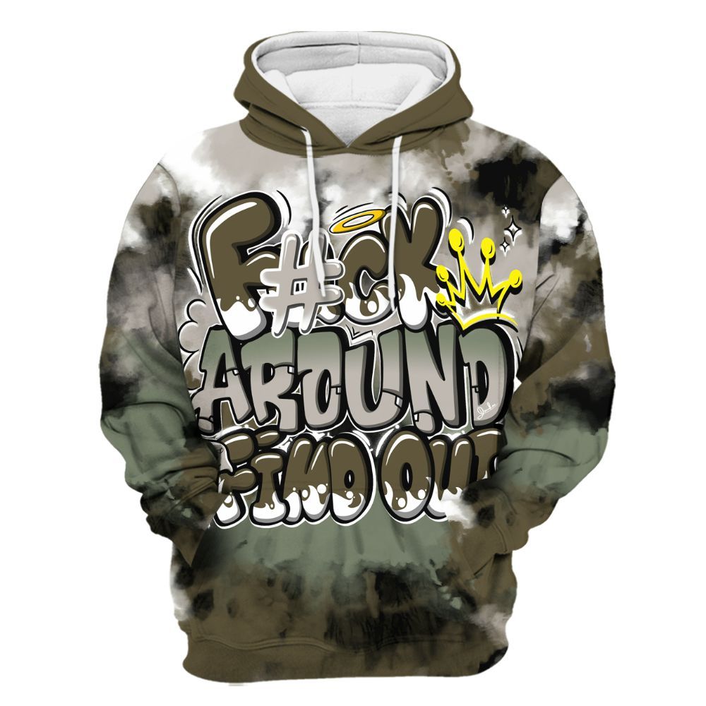 Hoodie To Match Dunk Low Year Of The Snake - Tie Dye FK Around Find Out All Over Print