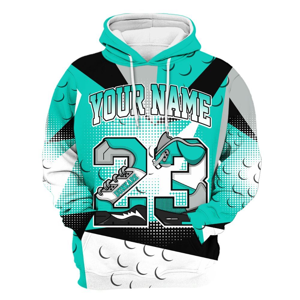 Hoodie To Match Air Max 95 Dark Tiffany - Poly Custom Name Number 23 5s All Over Print
