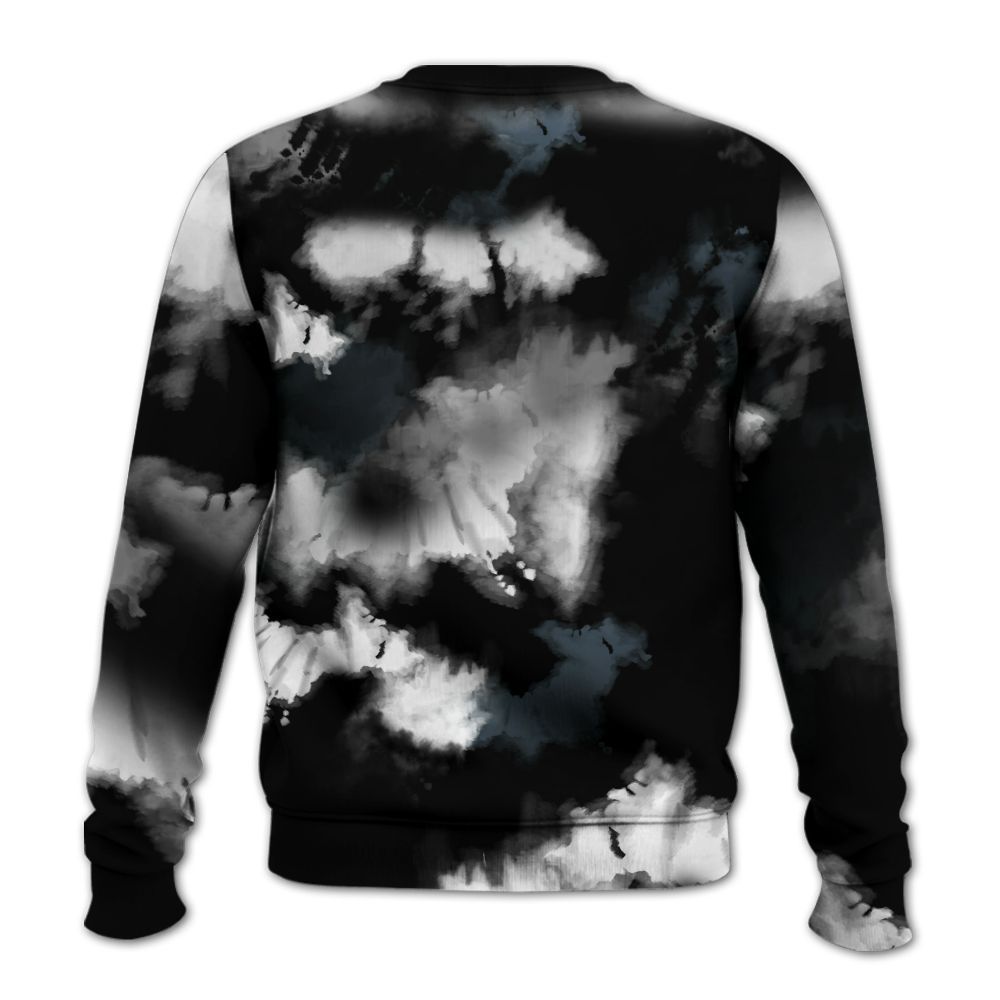 Sweatshirt To Match Black Chrome 6s - God Blessed Tie Dye All Over Print