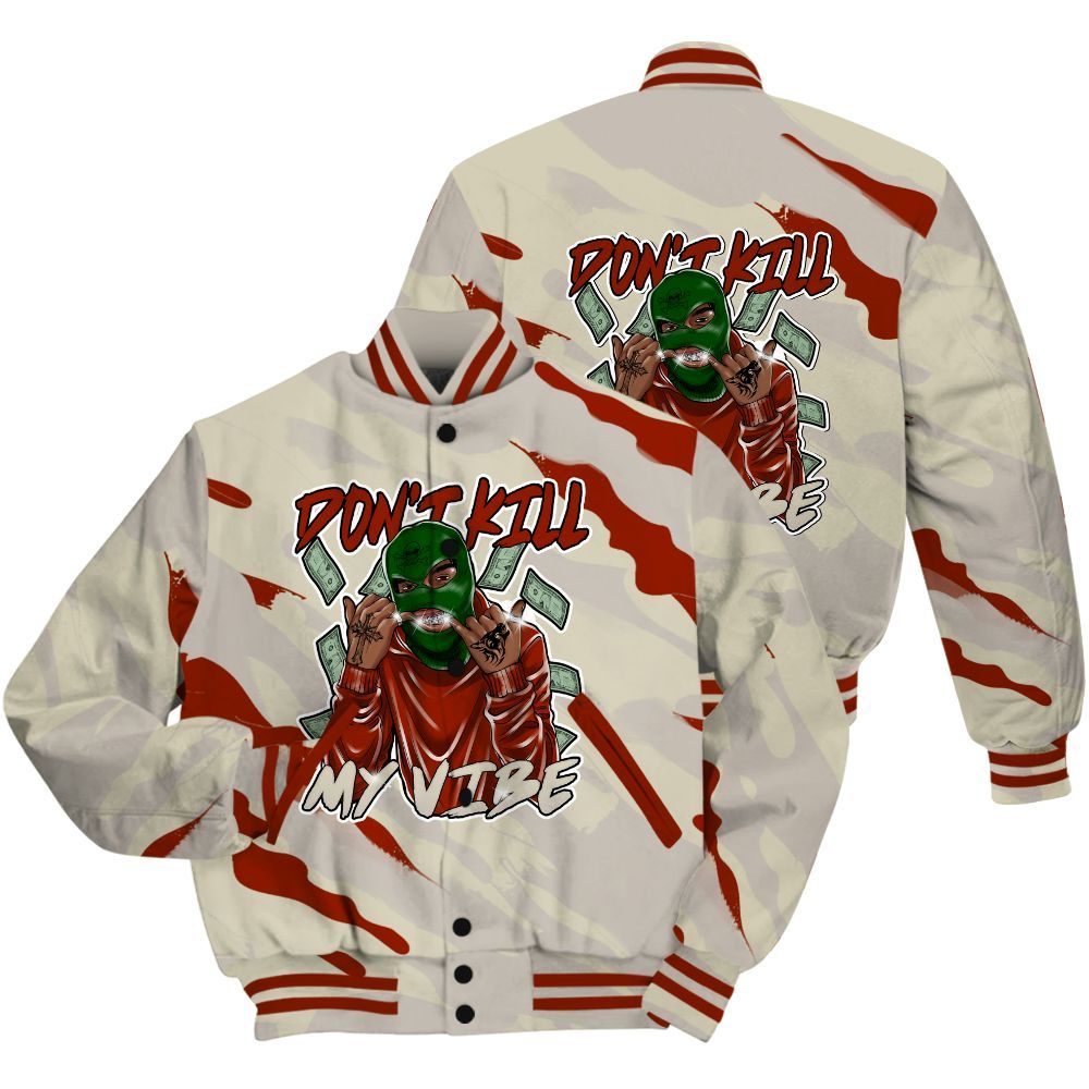 Varsity Jacket To Match El Grito 5s Shirt - Vibe.Unique Colored All Over Print