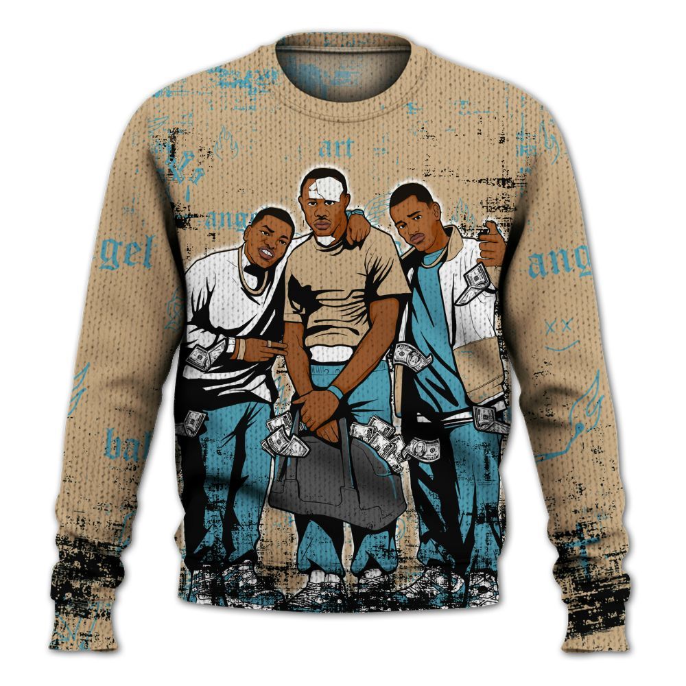 Sweater To Match H-Town 11s - Paid In Full Money Graphic