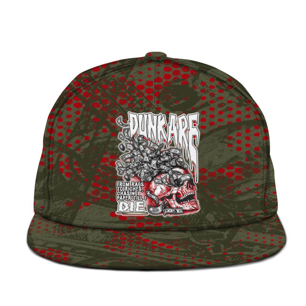 Snapback To Match Low OG Medium Olive 1s - From Rags To Riches Graphic