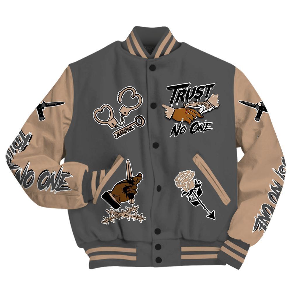 Varsity Jacket To Match Kobe 9 EM Mamba - Trust No One Dripping All Over Print