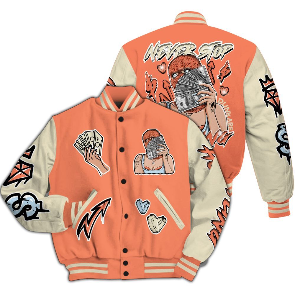 Varsity Jacket To Match DJ Khaled Crimson Bliss 5s - Hustling Unique All Over Print