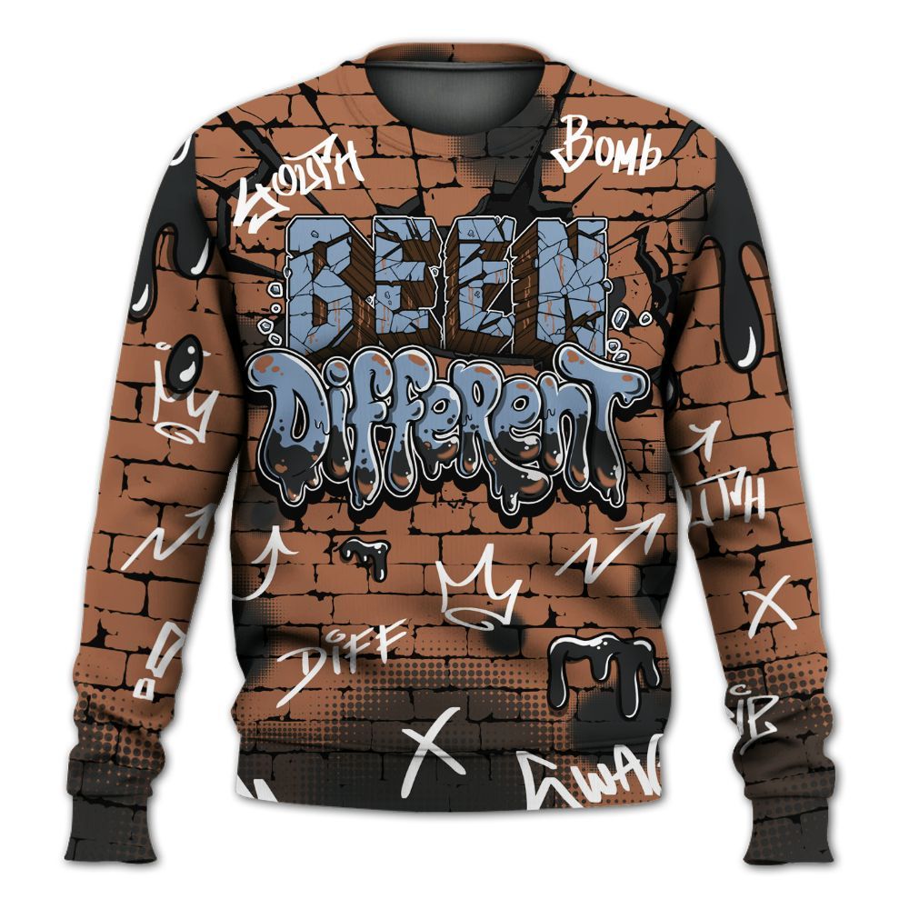 Sweatshirt To Match Air Foamposite Metallic Copper - Been Different Drippin Streetwear All Over Print