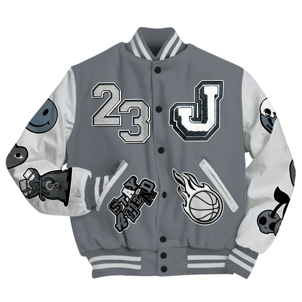 Varsity Jacket To Match Air Max DN Silver Bullet - Hustles Money Number 23 All Over Print