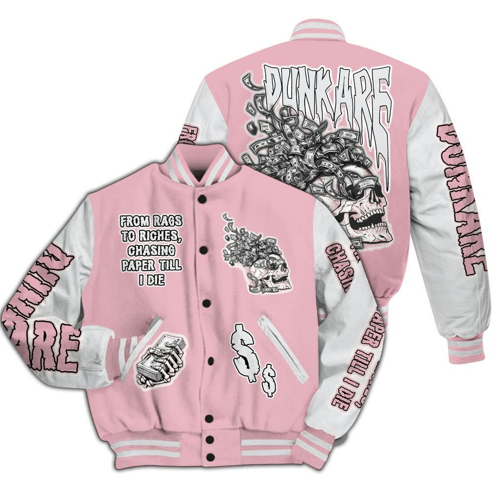Varsity Jacket To Match Air Max DN Pink Foam - From Rags To Riches All Over Print