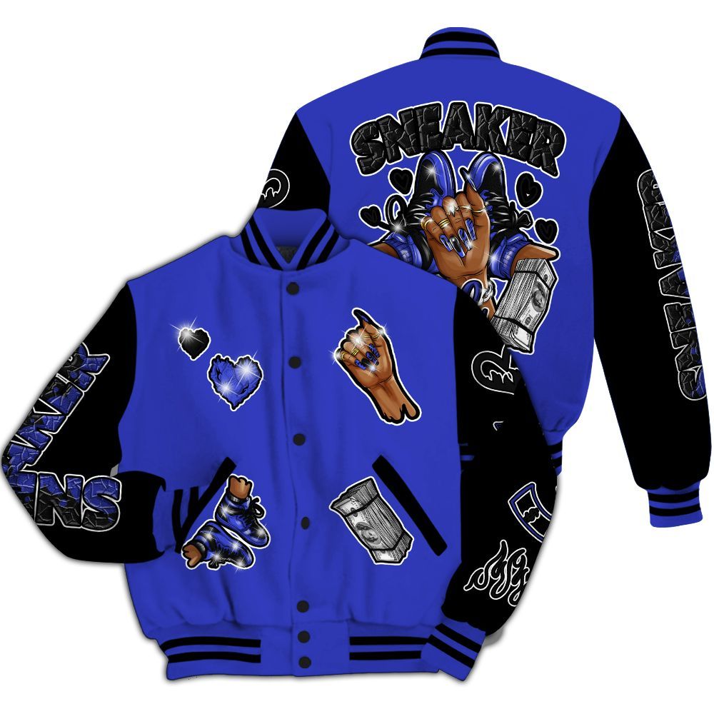 Varsity Jacket To Match Retro Black Concord 12s - Sneakerz Girlz All Over Print