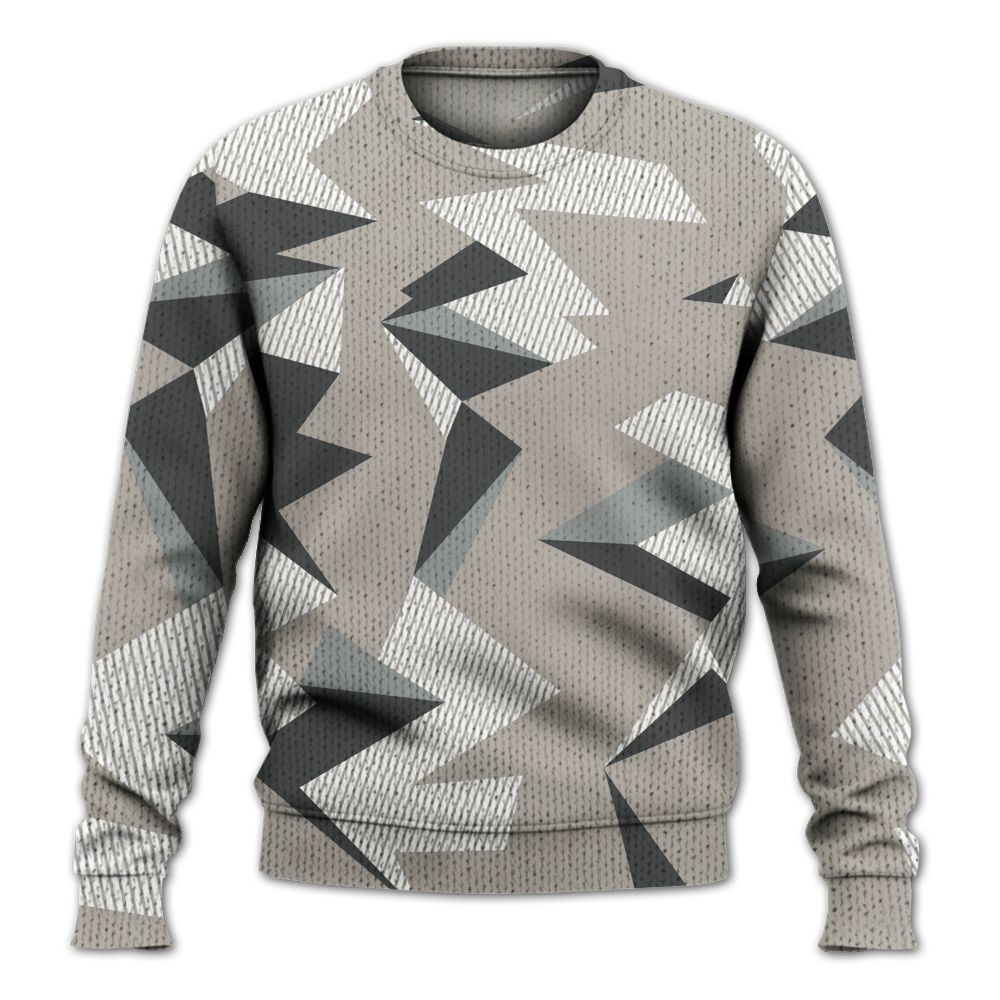 Knitted Sweater To Match Dunk Low Appears Oreo - Geometric Camouflage Pattern