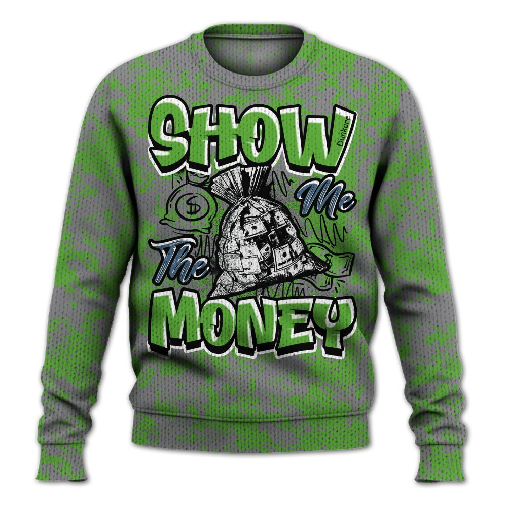 Knitted Sweater To Match Retro Green Bean 5s - Show Me The Money Retro