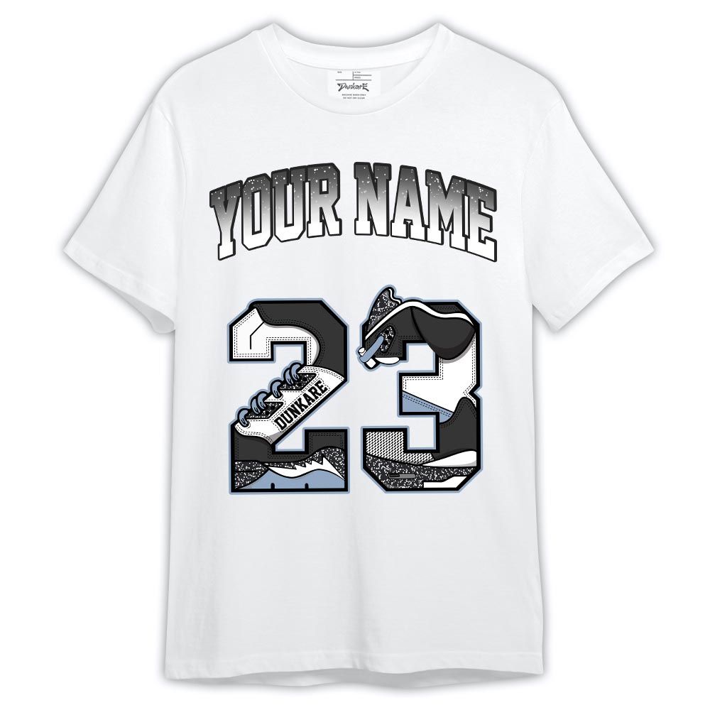 Dunkare Shirt Custom Name Number 23 5s, Reverse Oreo 6s T-Shirt, To Match Sneaker Reverse Oreo 6s Graphic Tee HDT