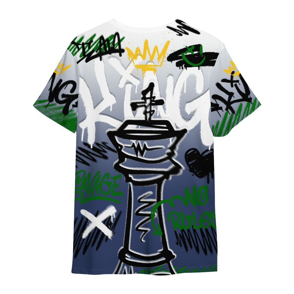 Shirt To Match Midnight Navy 13s - Street King Chess Streetwear All Over Print