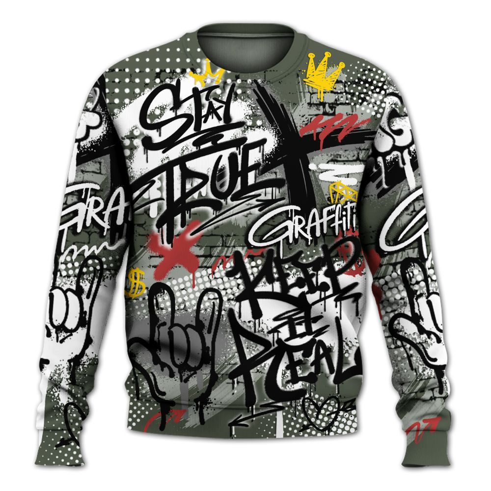 Sweatshirt To Match Air Force 1 Low Year Of The Snake Shirt, True It Real Graffiti Streetwear All Over Print