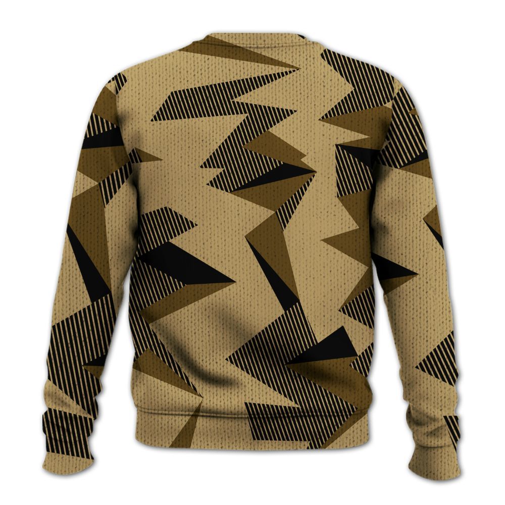 Knitted Sweater To Match Black LD 1000 - Geometric Camouflage Pattern