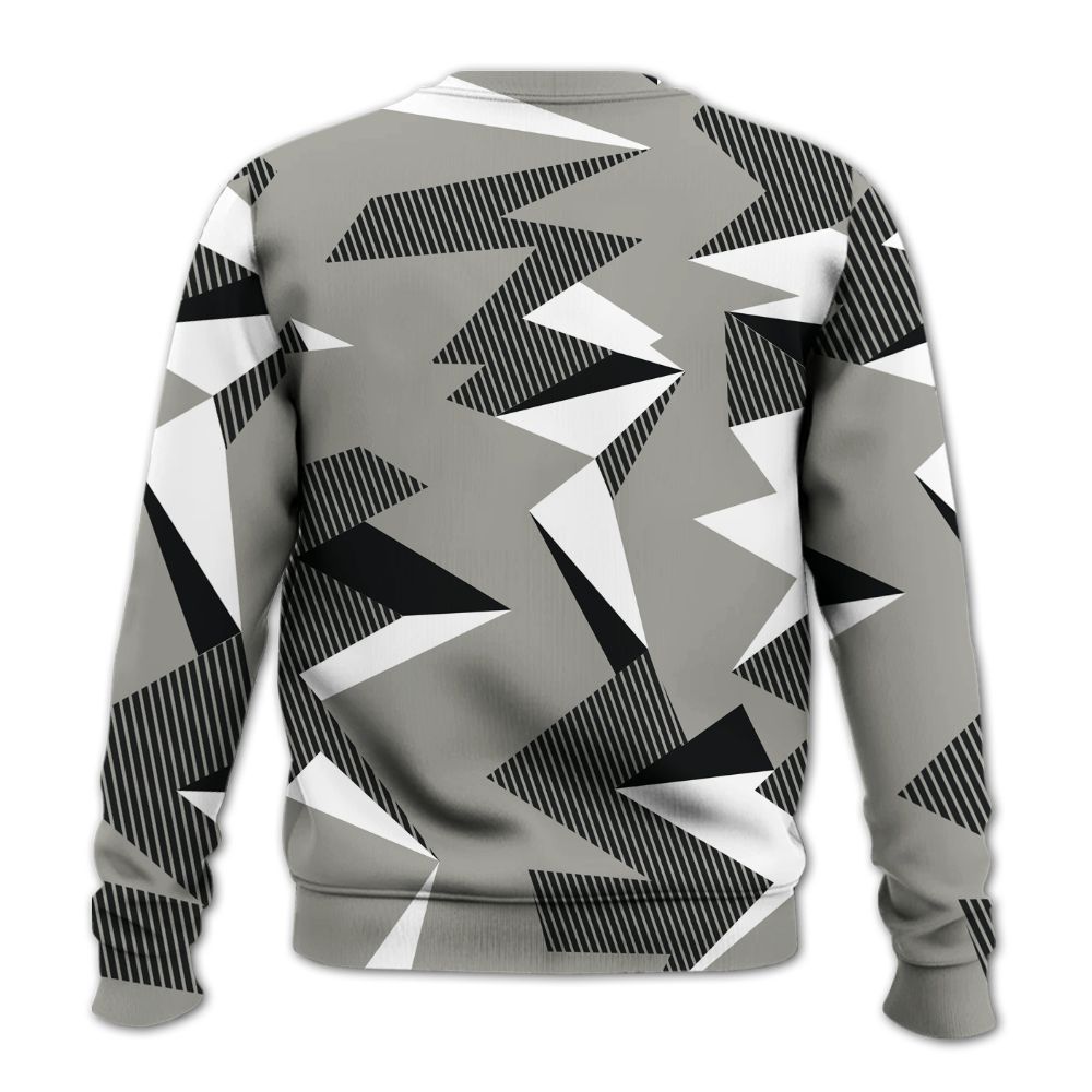 Sweatshirt To Match High Satin Shadow 1s - Geometric Camouflage Pattern All Over Print