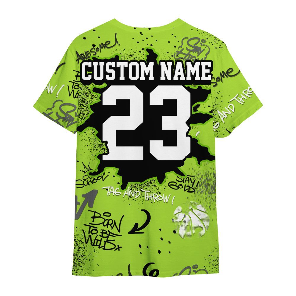 Shirt To Match Air Max 95 Neon - Number 23 Basketball Bear Custom Name All Over Print