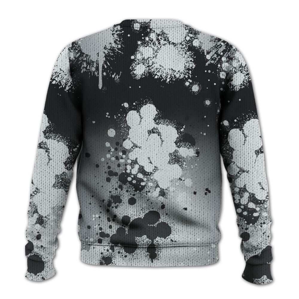 Sweater To Match Cap And Gown 6s - God Blessed Ink Drip Graphic