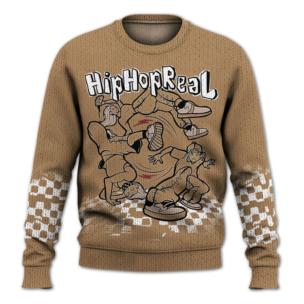 Knitted Sweater To Match Kobe 4 Gold Medal - Feel Life Street Style