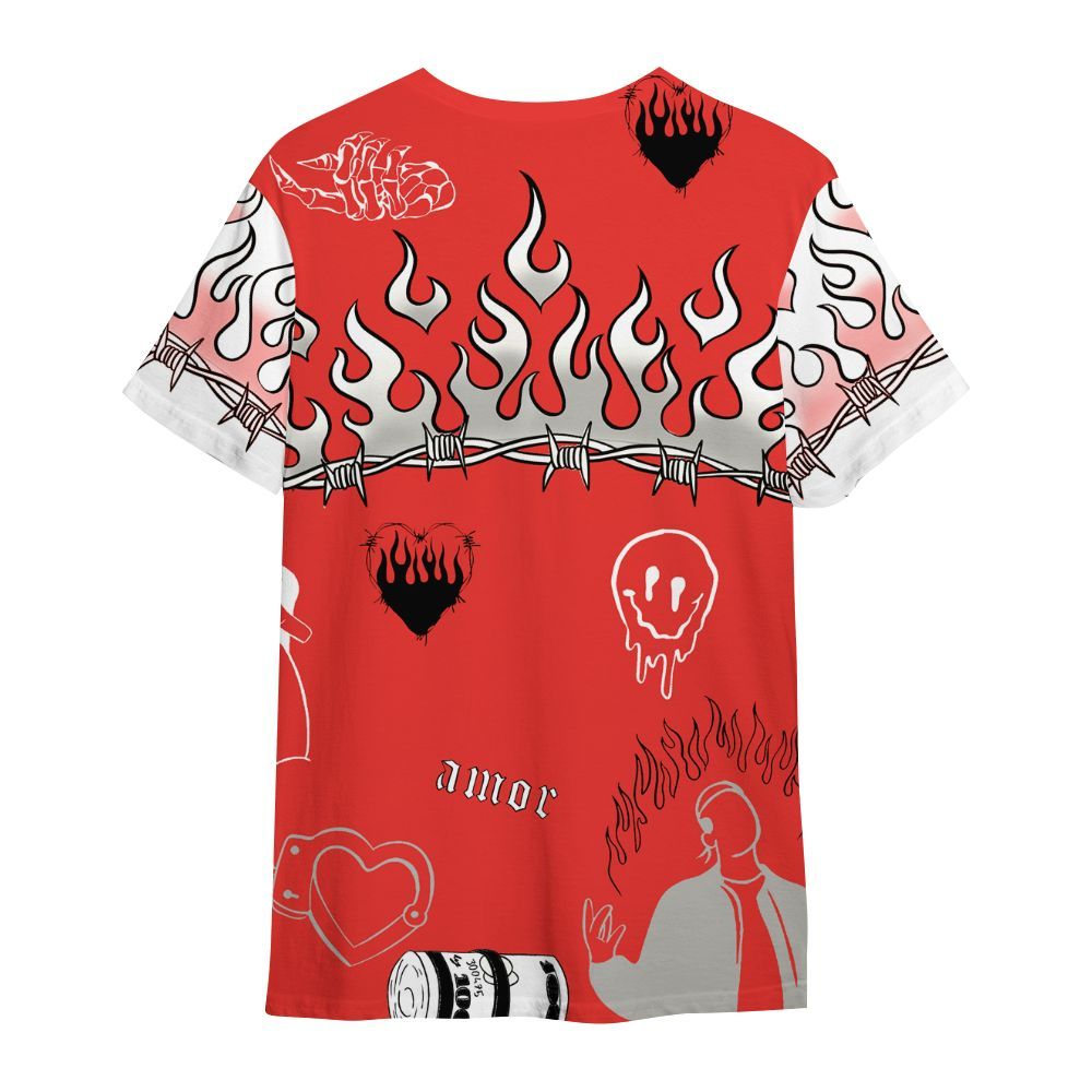 Shirt To Match Vomero 5 Bright Crimson - Snake Trust No One All Over Print