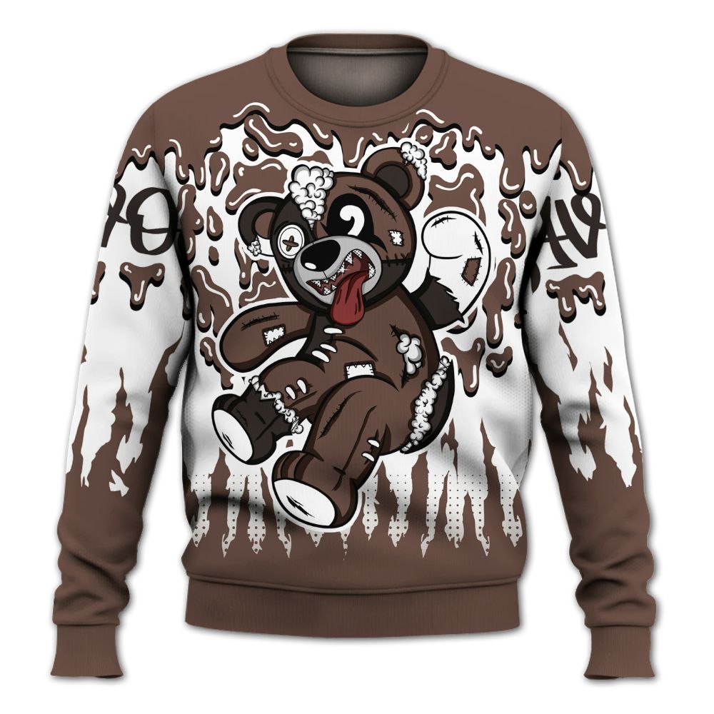 Sweatshirt To Match Air Force 1 Low Escape - Havok Bear Dripping All Over Print