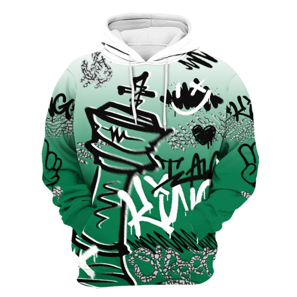 Hoodie To Match Pine Green 3s - Street King Chess Streetwear All Over Print
