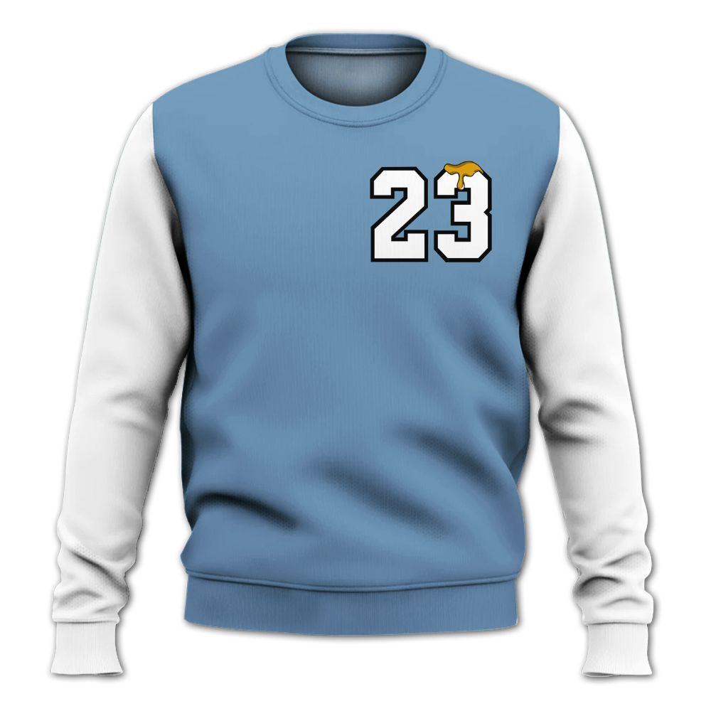 Sweatshirt To Match High OG First In Flight 1s - Custom Name Number 23 Drip All Over Print