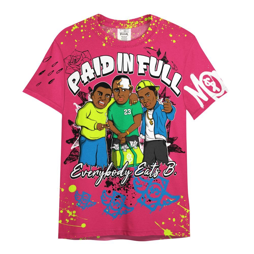 Shirt To Match Ja 3 Kool Aid - Everybody Paid In Full Crayon All Over Print