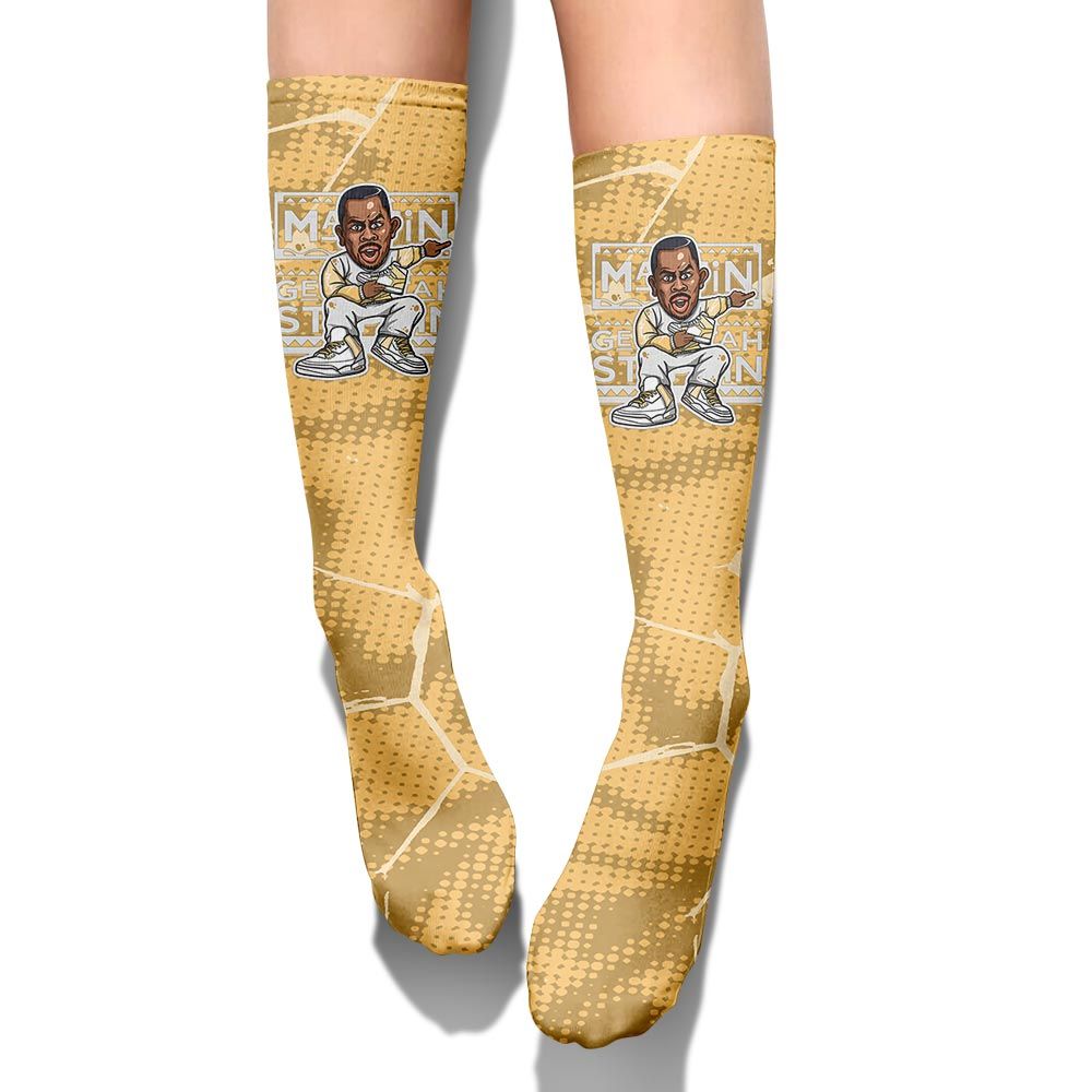 Sock To Match Craft Paris 6s - Get Tag Sneakers Steppin' Graphic