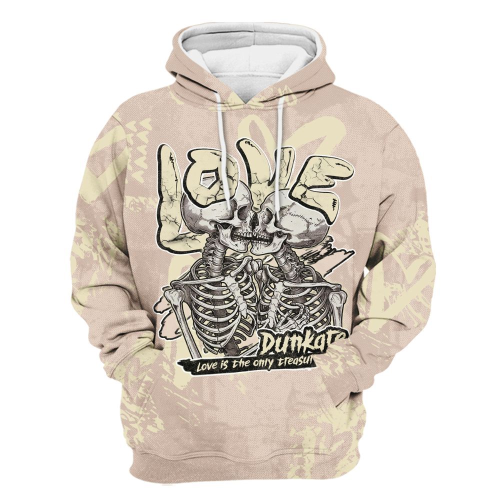 Hoodie To Match A Ma Maniere X Fossil Stone 4s - Skull Love All Over Print