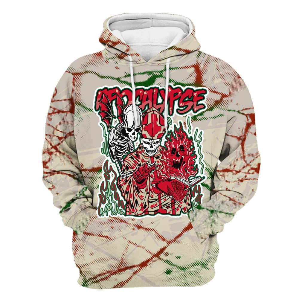 Hoodie To Match El Grito 5s - Apocalypse Skeleton Profound All Over Print