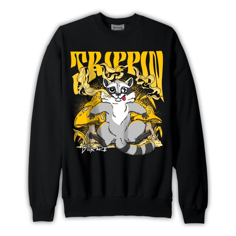 Sweatshirt To match Vivid Sulfur 4s Sweatshirt - Trippin Raccoon Graphic 1405 DNY