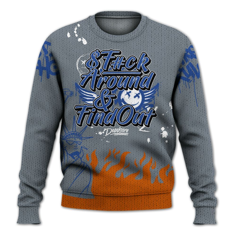 Knitted Sweater To Match RS-X GS League - Graphic Fck Around Find Out