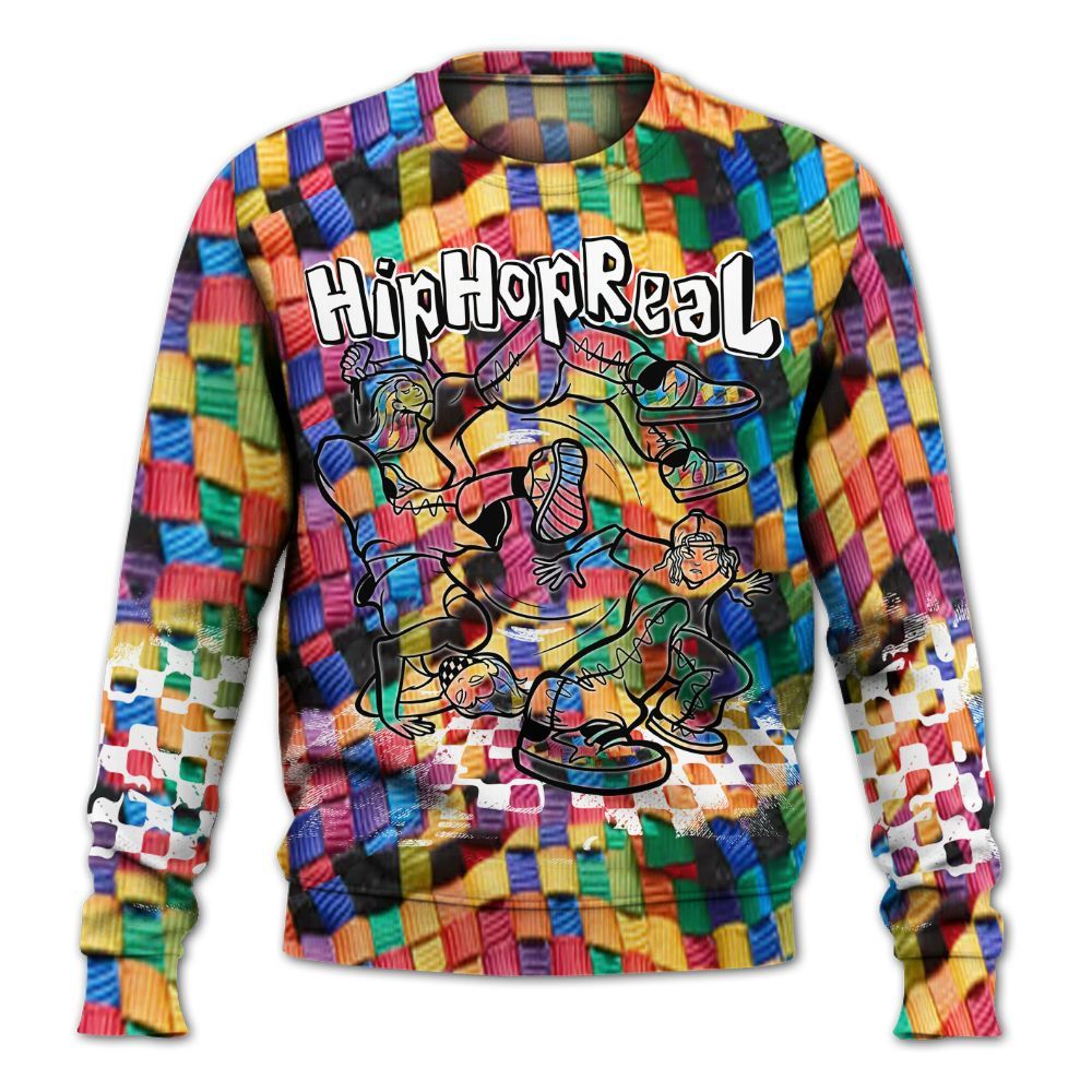 Sweatshirt To Match Air Rainbow Weave - Feel Life Street Style All Over Print
