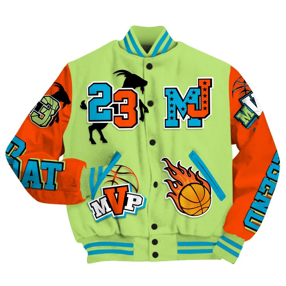 Varsity Jacket To Match Kobe 9 Elite What The Shirt, 23 Goat MVP Basketball All Over Print
