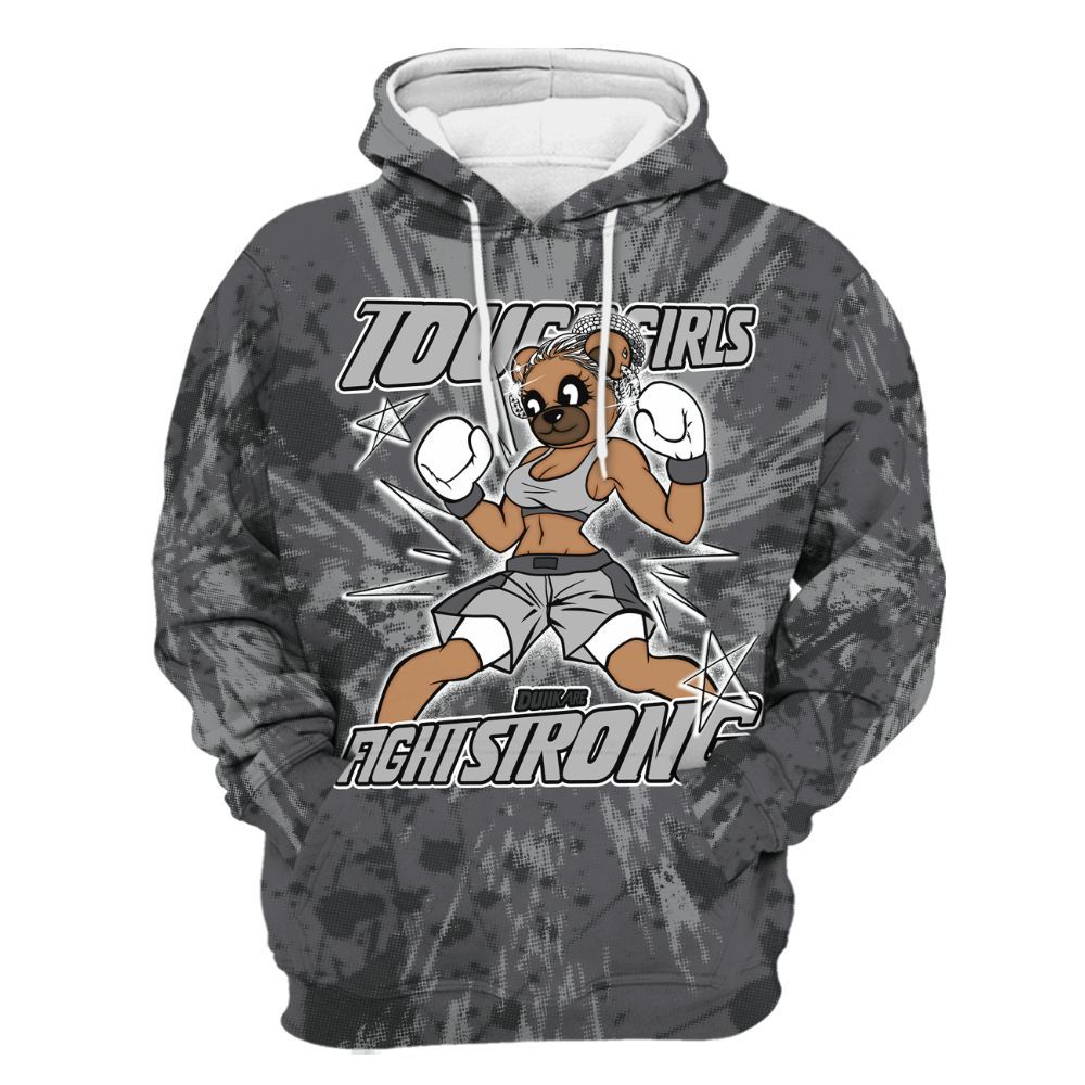 Hoodie To Match White Thunder 4s - Gritty Girls Bear Luxury All Over Print