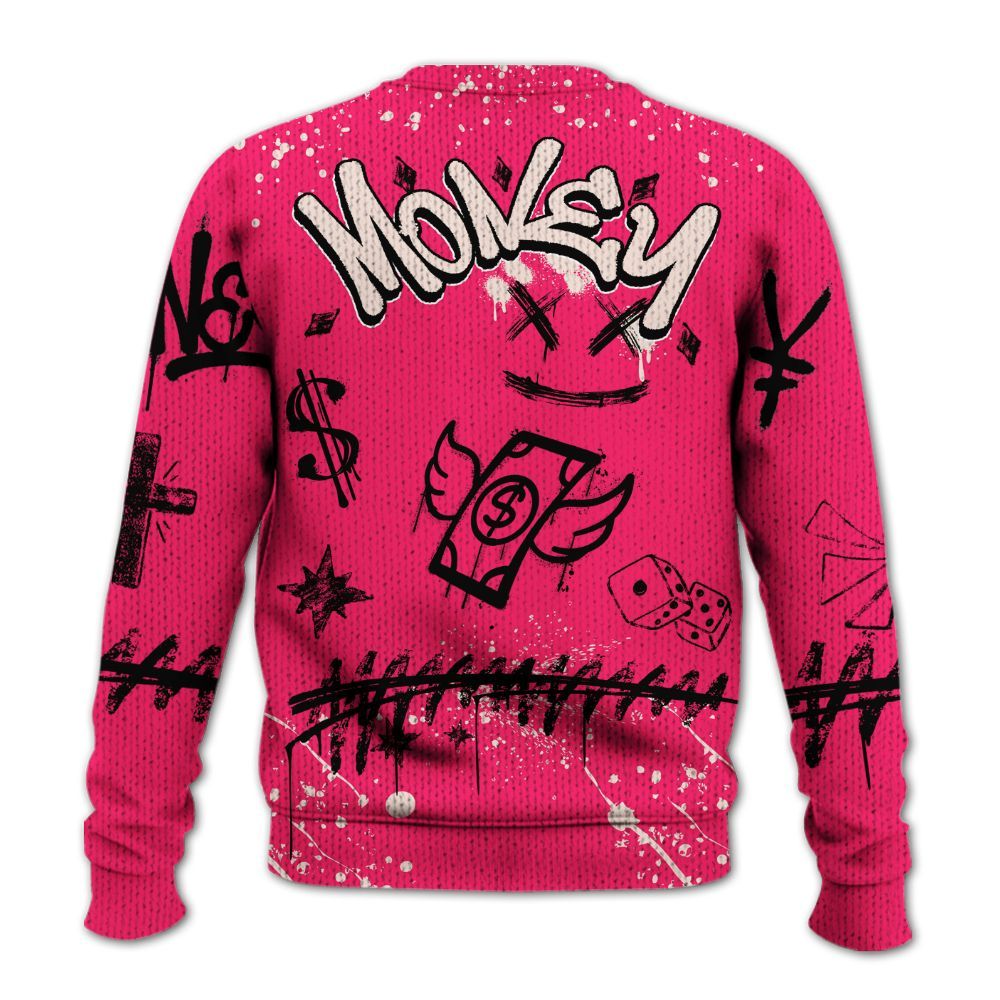 Sweater To Match A'One Hyper Pink - Everybody Paid In Full Crayon Graphic
