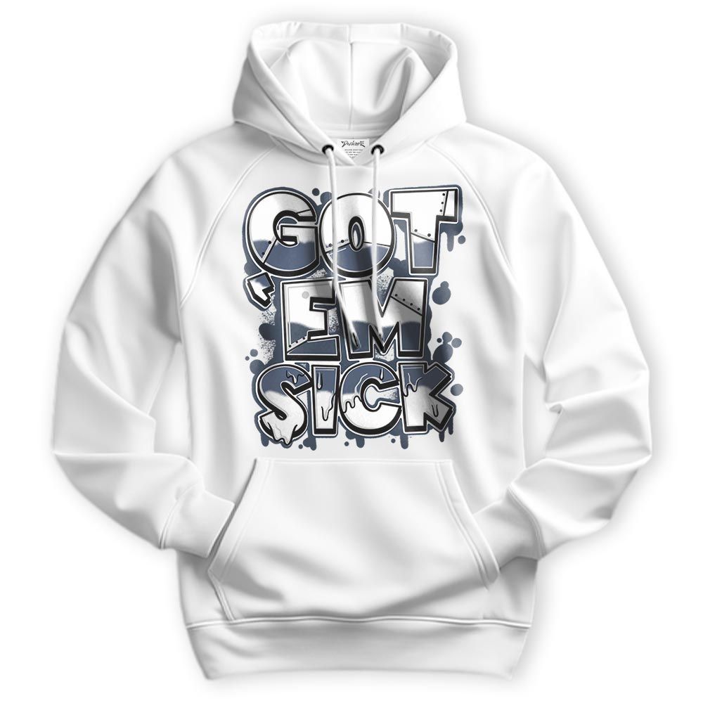 Sweatshirt To Match Low Diffused Blue 11s Hoodie - Gotten 'Em Sick Graphic Hoodie Unisex