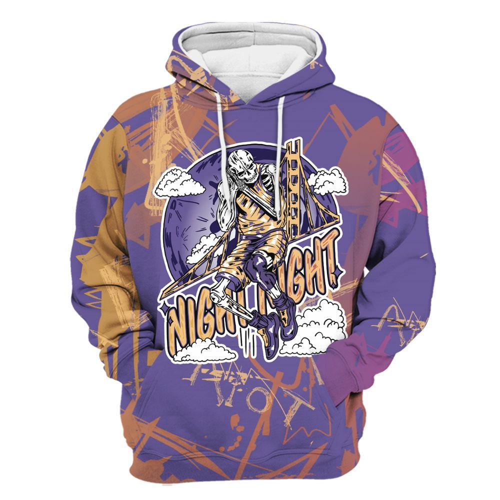 Hoodie To Match Book Sunset 1s - Seeya Skeleton Messyz All Over Print