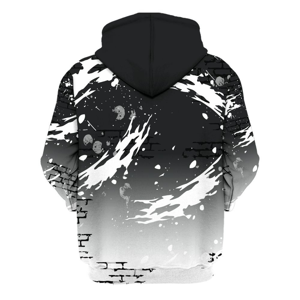 Hoodie To Match Low 85 Metallic Black 1s - Values Of Loyalty Drip All Over Print