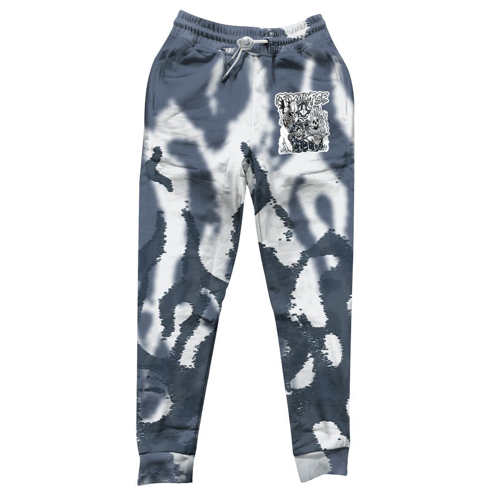 Sweatpant To Match Low Diffused Blue 11s - Apocalypse Skeleton Burn All Over Print