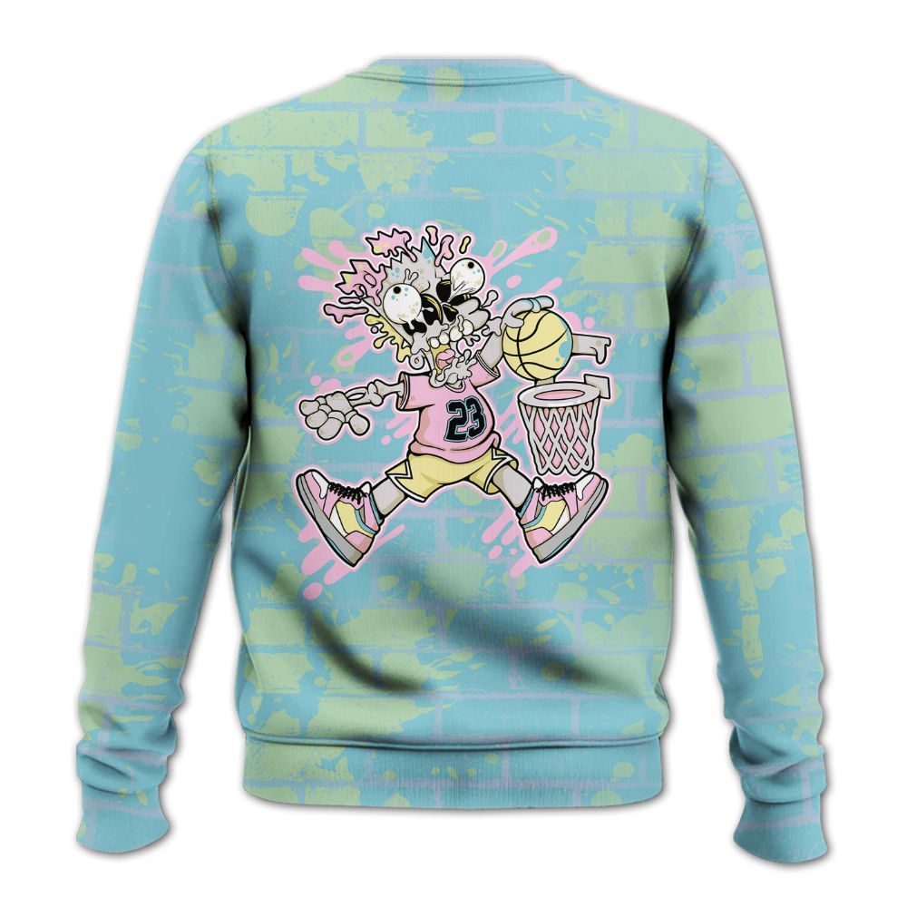 Sweatshirt To Match SB Dunk Low Visty - 85's Dunks Graphic Halloween All Over Print