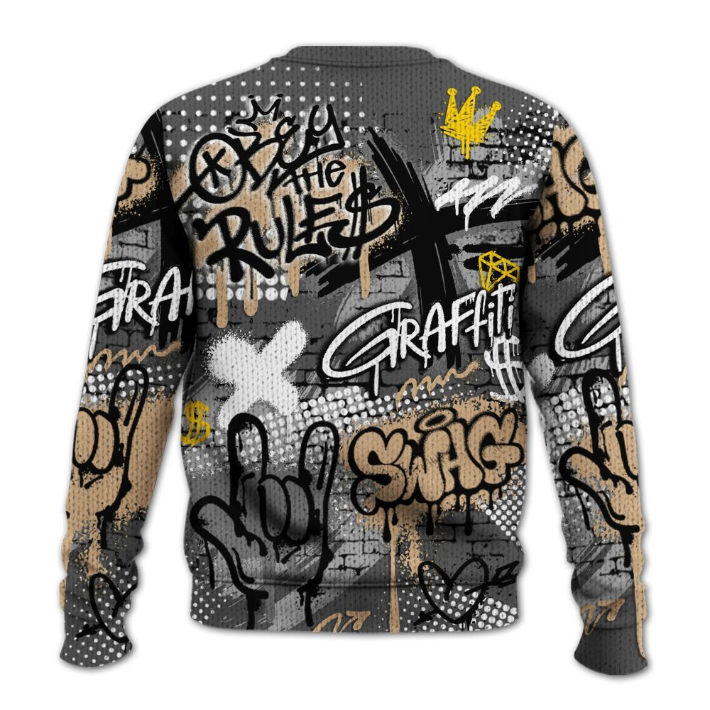 Knitted Sweater To Match Kobe 9 EM Mamba - True It Real Graffiti Streetwear