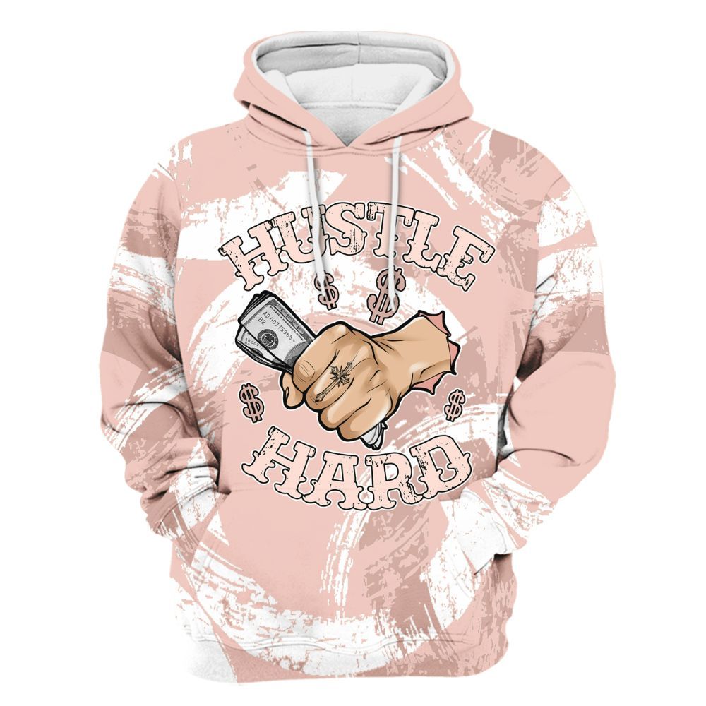 Hoodie To Match Low Legend Pink 11s - Hustles Hard! Splash All Over Print