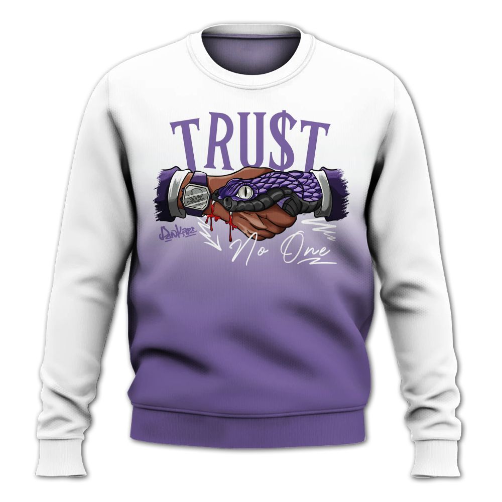 Sweatshirt To Match Dunk Low Black Raspberry - Snake Trust No One Drip All Over Print
