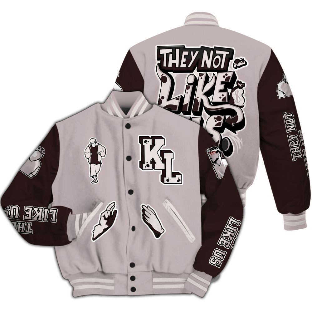 Varsity Jacket To Match AMM Air Smokey Mauve 6s - Dislike Us Graphic All Over Print
